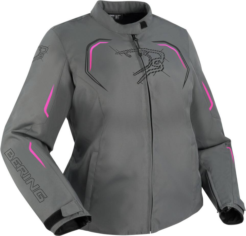 Giacche moto ford Bering Lady Dundy JacketQueen Size grey/pink